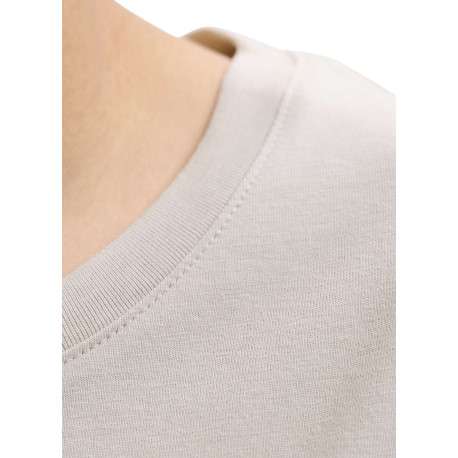 T-shirt en coton biologique beige orné d'un imprimé de la marque - Image 6