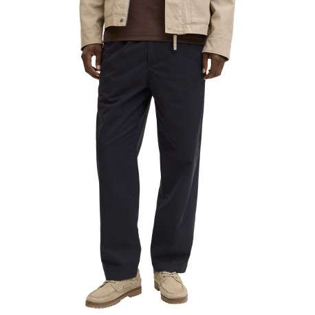 Pantalon Karl Lawrence en coton noir pourvu d'une taille élastiquée - Image 3