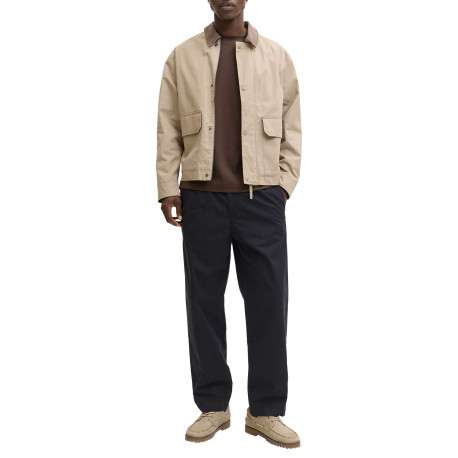 Pantalon Karl Lawrence en coton noir pourvu d'une taille élastiquée - Image 6