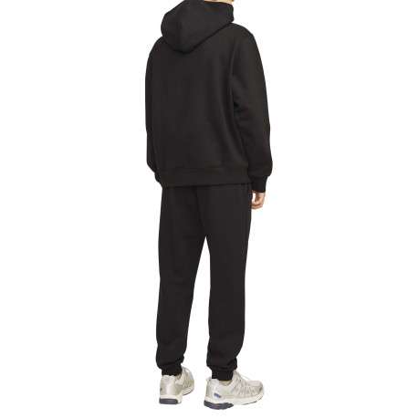 Sweat en coton noir à coupe droite pourvu d'un col à capuche - Image 3
