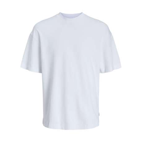 T-shirt en coton biologique blanc à coupe droite et de manches courtes