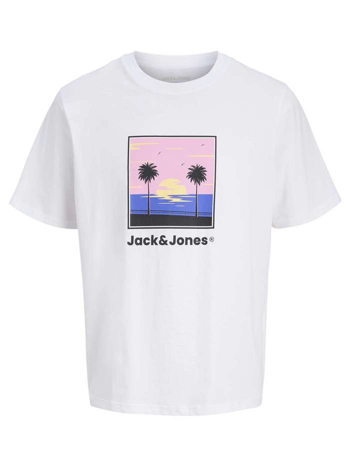 T-shirt en coton blanc...