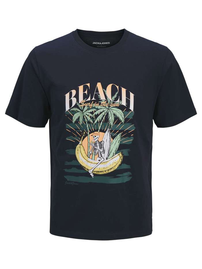 T-shirt en coton marine...