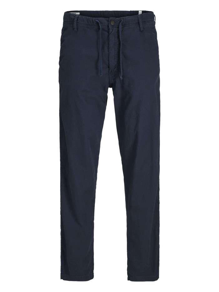 Pantalon chino marine en...