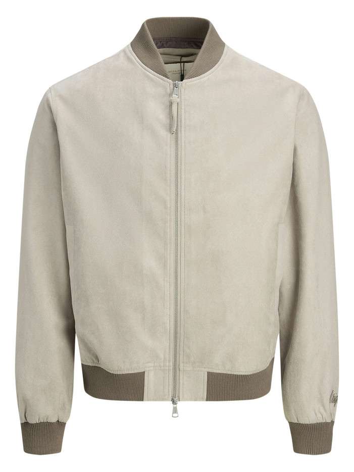 Bomber écru en maille effet...
