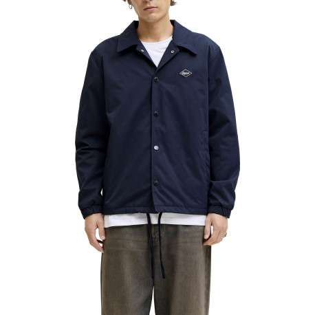 Blouson marine à coupe ajustée pourvu du patch de la marque sur la poitrine - Image 2