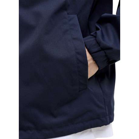 Blouson marine à coupe ajustée pourvu du patch de la marque sur la poitrine - Image 4