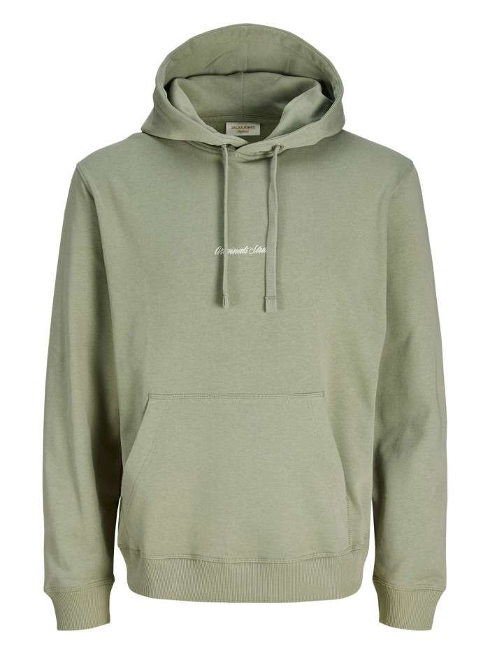Sweat en coton olive à...