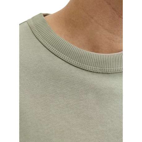 Sweat en coton olive pourvu d'un col rond et de manches longues - Image 6