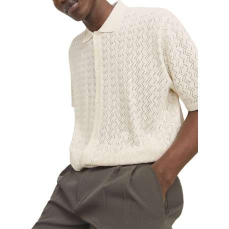 Polo beige à coupe droite pourvu d'un col à revers et de manches courtes - Image 4