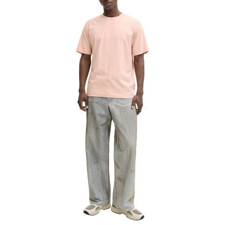 T-shirt en coton rose pourvu d'un col rond et de manches courtes - Image 6