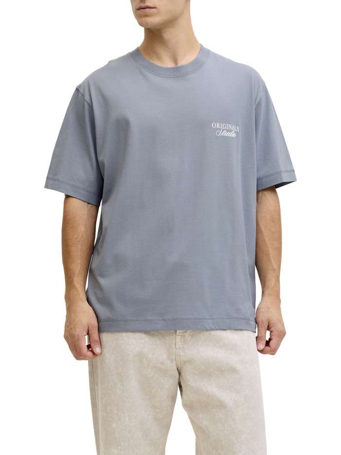 T-shirt en coton bleu...