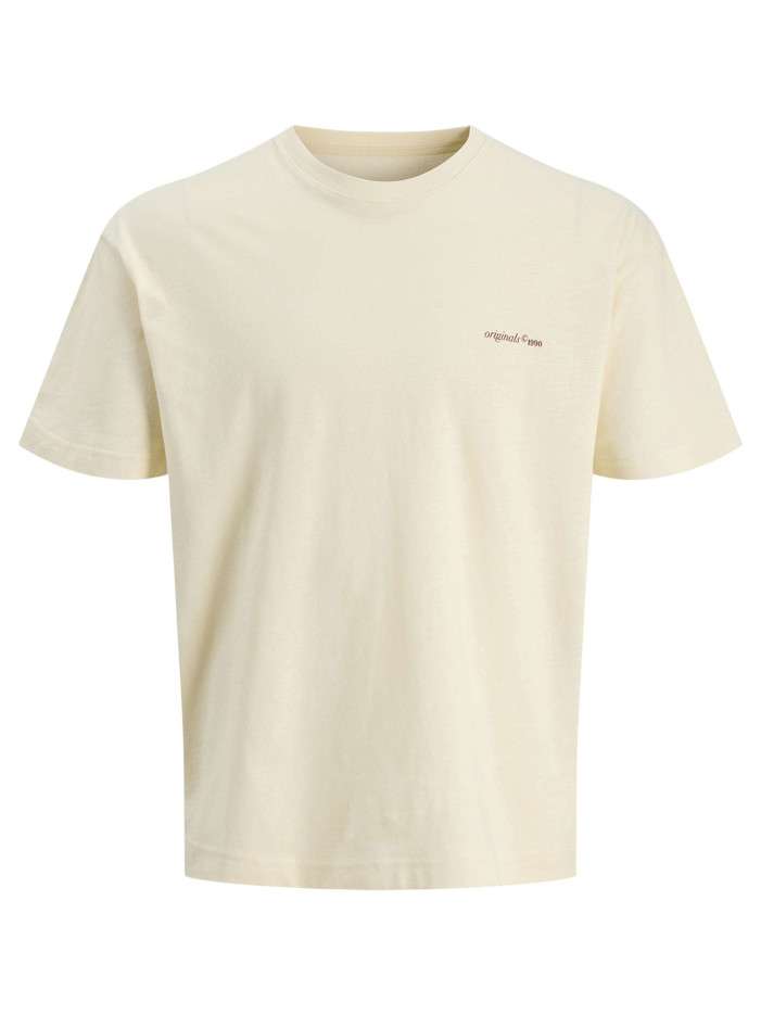 T-shirt en coton beige...