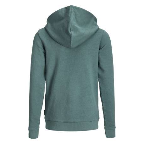 Sweat en coton vert à coupe droite pourvu d'un col à capuche - Image 2