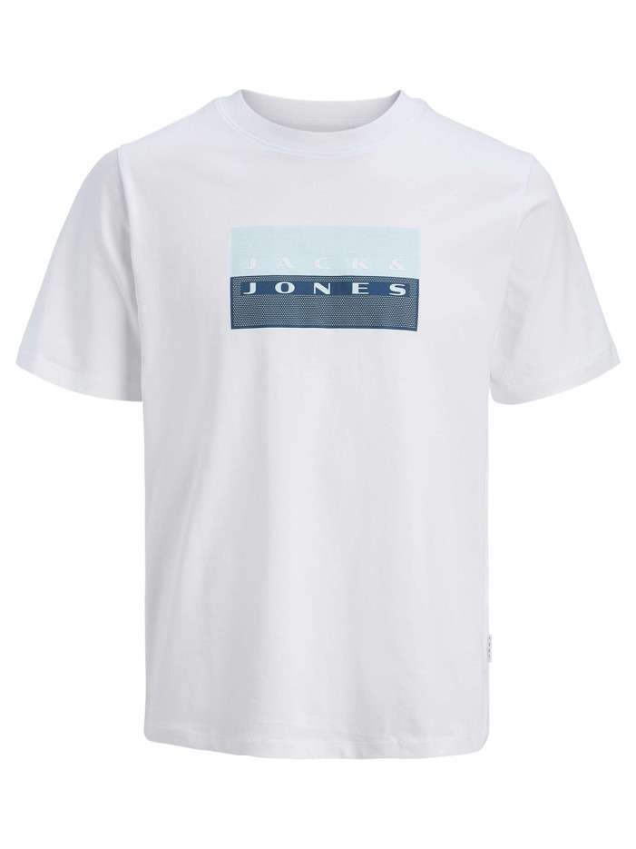 T-shirt en coton blanc à...