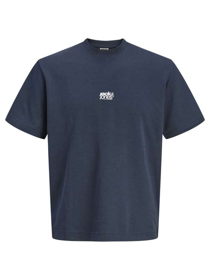 T-shirt marine imprimé à...