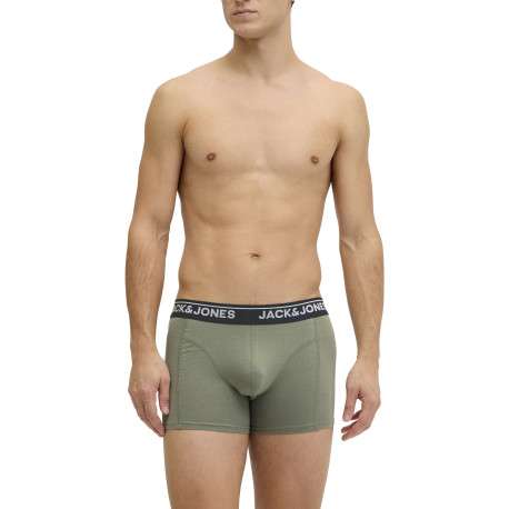 Lot de 3 boxers en coton biologique multicolores pourvus du nom de la marque - Image 2