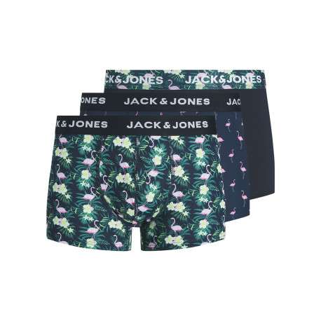 Lot de 3 boxers multicolores imprimés pourvus du nom de la marque