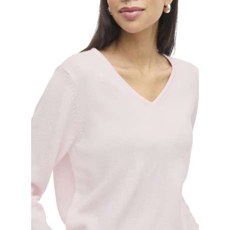 Pull rose uni avec une coupe droite et des manches longues - Image 6