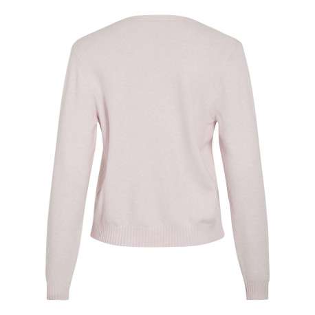 Gilet rose uni court avec une coupe droite et des manches longues - Image 2