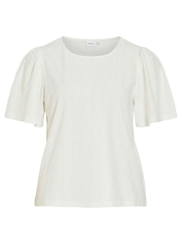 T-shirt blanc géométrique...