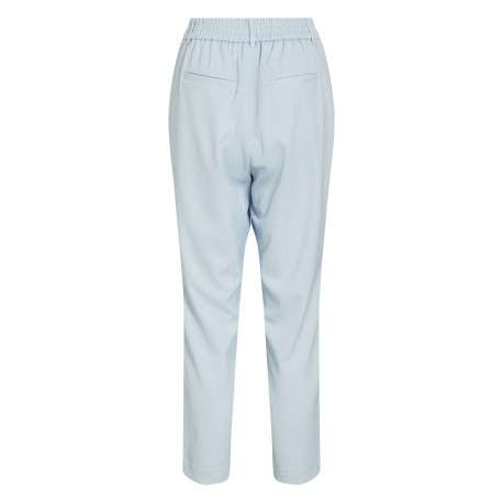 Pantalon ciel uni avec une coupe cigarette et une taille intermédiaire - Image 2