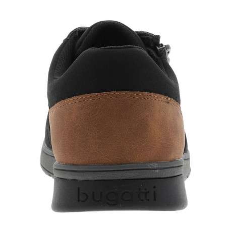 Sneakers noires à talon plat avec des lacets et un zip latéral - Image 6