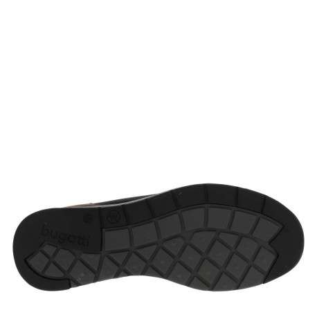 Sneakers noires à talon plat avec des lacets et un zip latéral - Image 5
