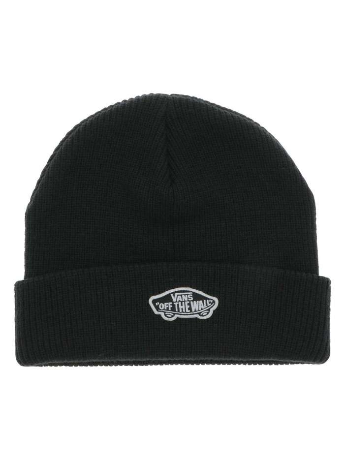 Bonnet noir uni en maille...