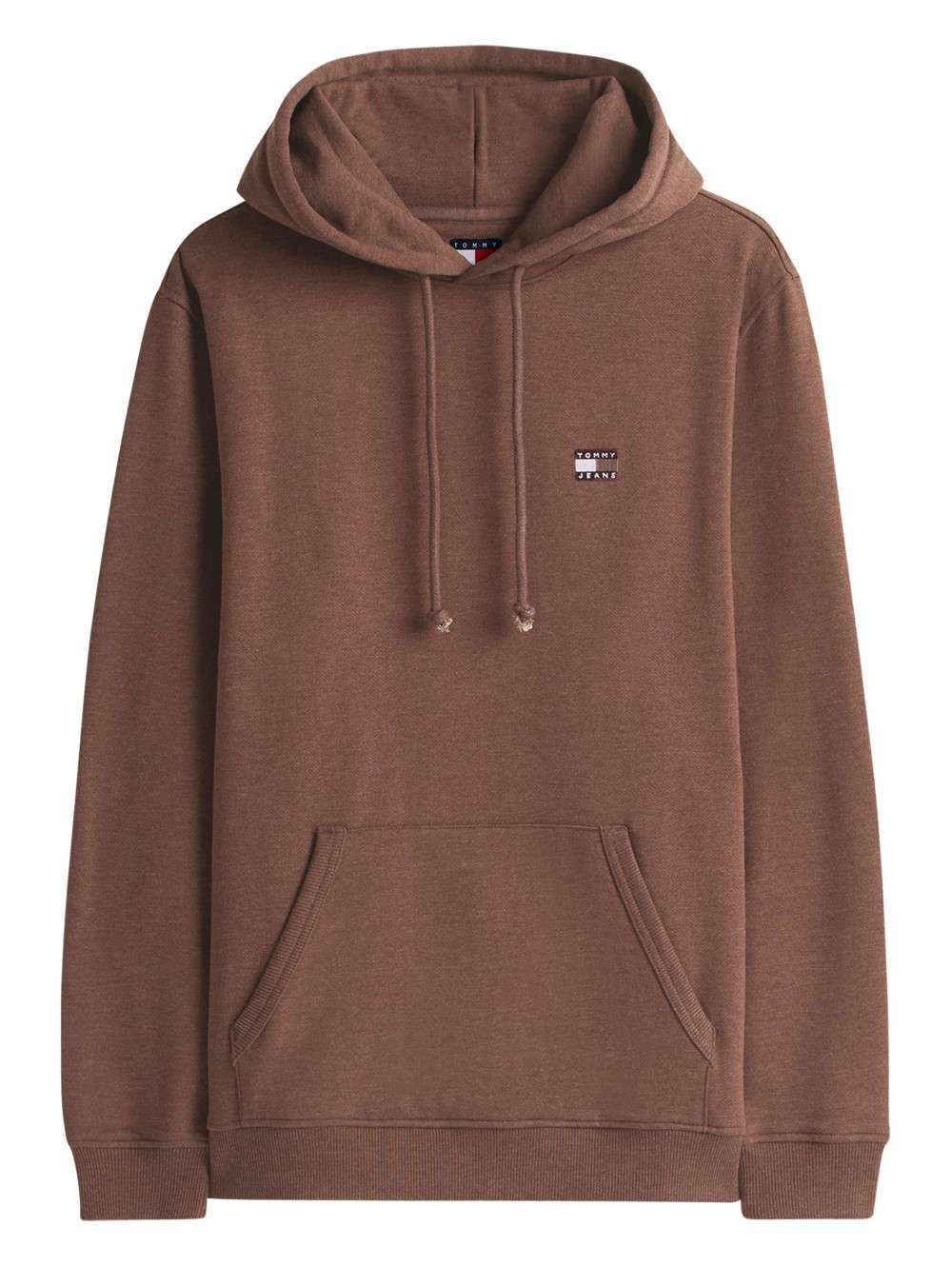 Sweat Marron Uni Avec Une Coupe Droite Et Un Col Capuche TOMMY JEANS Sweat Marron Uni Avec Une Coupe Droite Et Un Col Capuche TOMMY JEANS