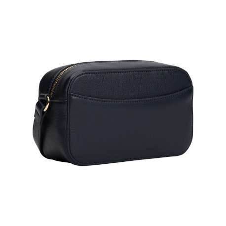 Sac à bandoulière marine pourvu du nom de la marque doré embossé - Image 2