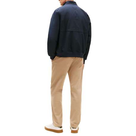 Blouson marine à coupe ajustée pourvu d'un col boutonné et de manches longues - Image 4
