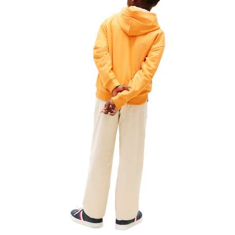 Sweat jaune imprimé à coupe ajustée pourvu d'un col à capuche - Image 3