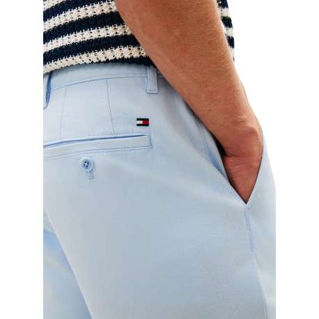 Pantalon chino Denton en coton ciel à coupe droite pourvu de poches plaquées - Image 4