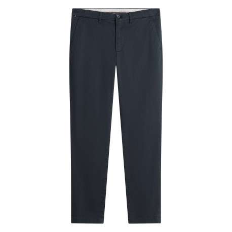 Pantalon chino Bleecker en coton mélangé marine pourvu d'une coupe slim