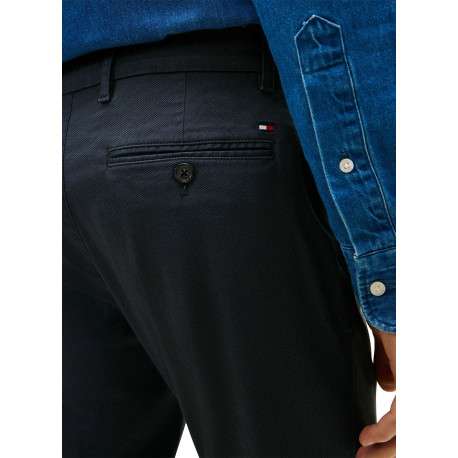 Pantalon chino Bleecker en coton mélangé marine pourvu d'une coupe slim - Image 4