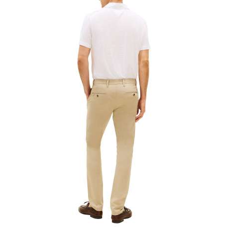 Pantalon chino Bleecker en coton mélangé beige pourvu d'une coupe slim - Image 3