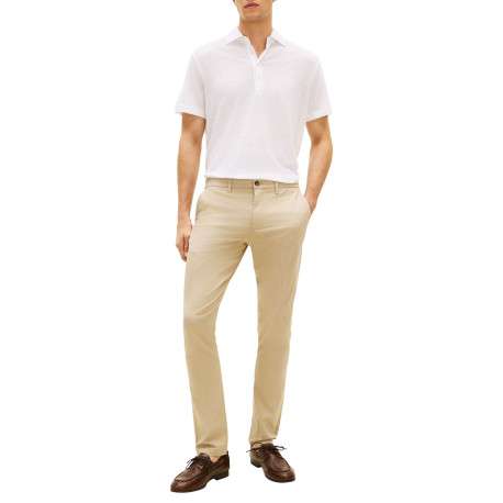 Pantalon chino Bleecker en coton mélangé beige pourvu d'une coupe slim - Image 5
