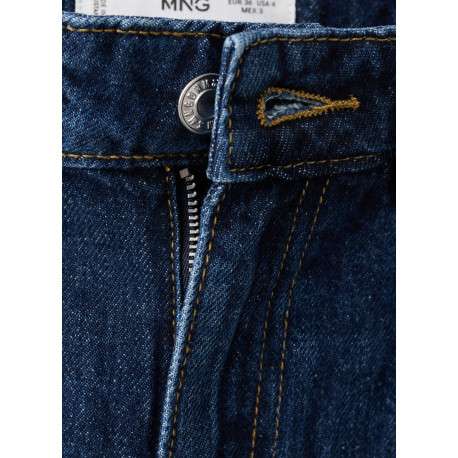 Jean en coton indigo avec une taille haute et une coupe bootcut - Image 6