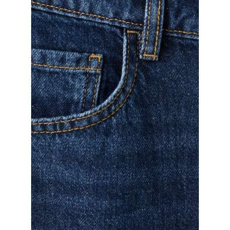 Jean en coton indigo avec une taille haute et une coupe bootcut - Image 7