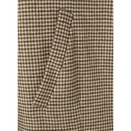 Veste à motif pied-de-poule avec une coupe droite et un col à revers - Image 5