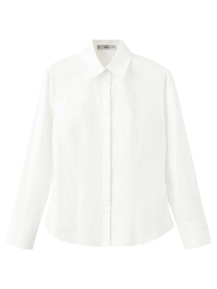 Chemisier en coton blanc...