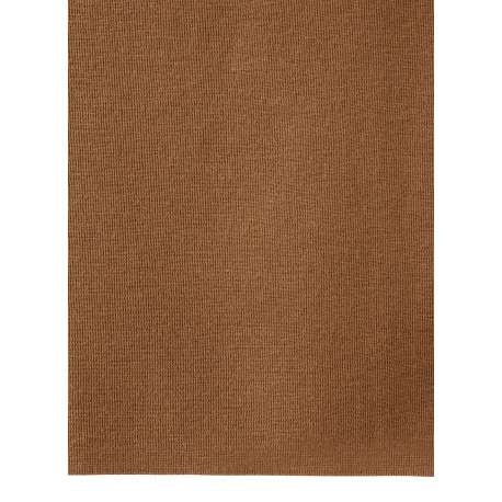 Débardeur court en coton et laine marron uni avec une coupe ajustée - Image 6