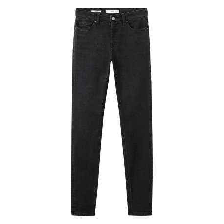 Jean en anthracite légèrement délavé avec une coupe slim et 5 poches