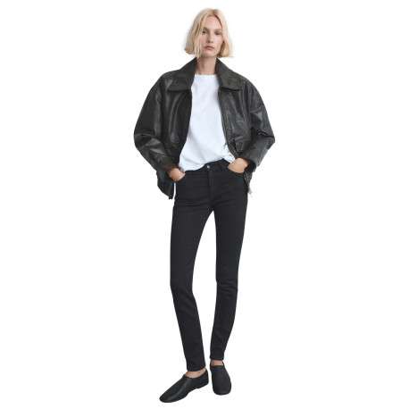 Jean en anthracite légèrement délavé avec une coupe slim et 5 poches - Image 2