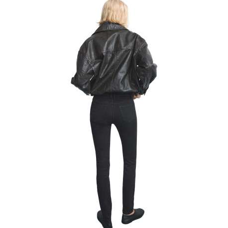 Jean en anthracite légèrement délavé avec une coupe slim et 5 poches - Image 3