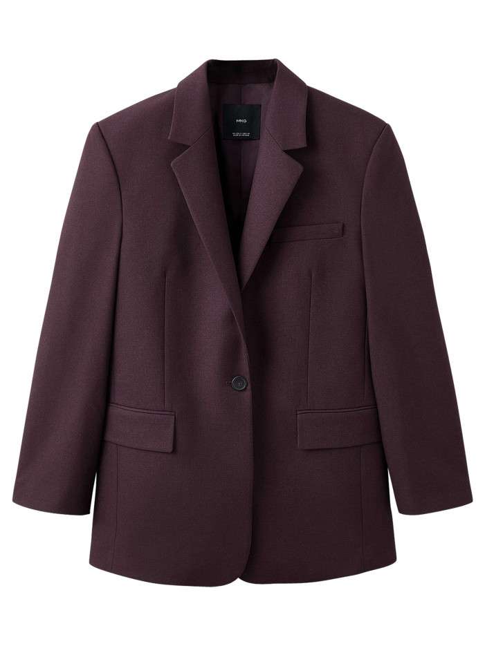 Blazer violet uni avec une...