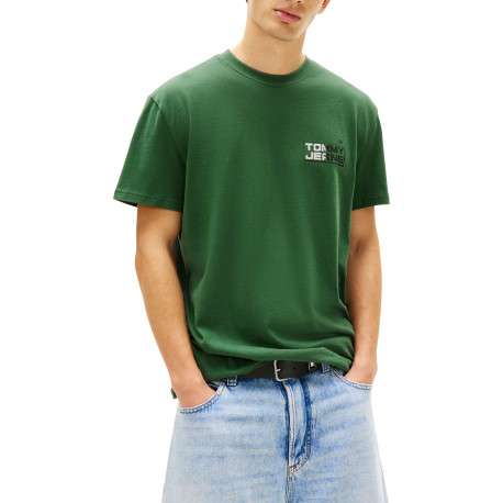 T-shirt en coton sapin imprimé avec une coupe droite et un col rond - Image 2