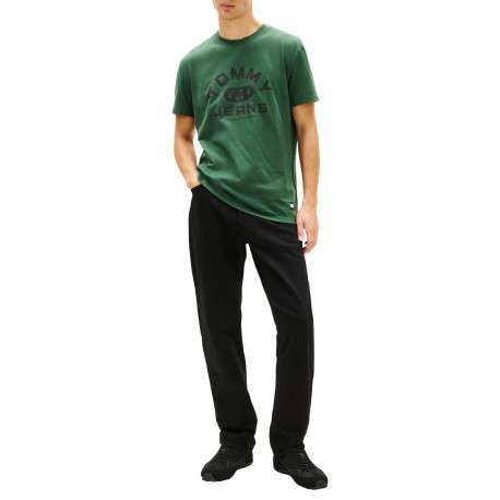 T-shirt en coton sapin imprimé avec une coupe droite et un col rond - Image 4