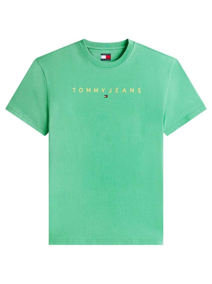 T-shirt en coton vert uni...